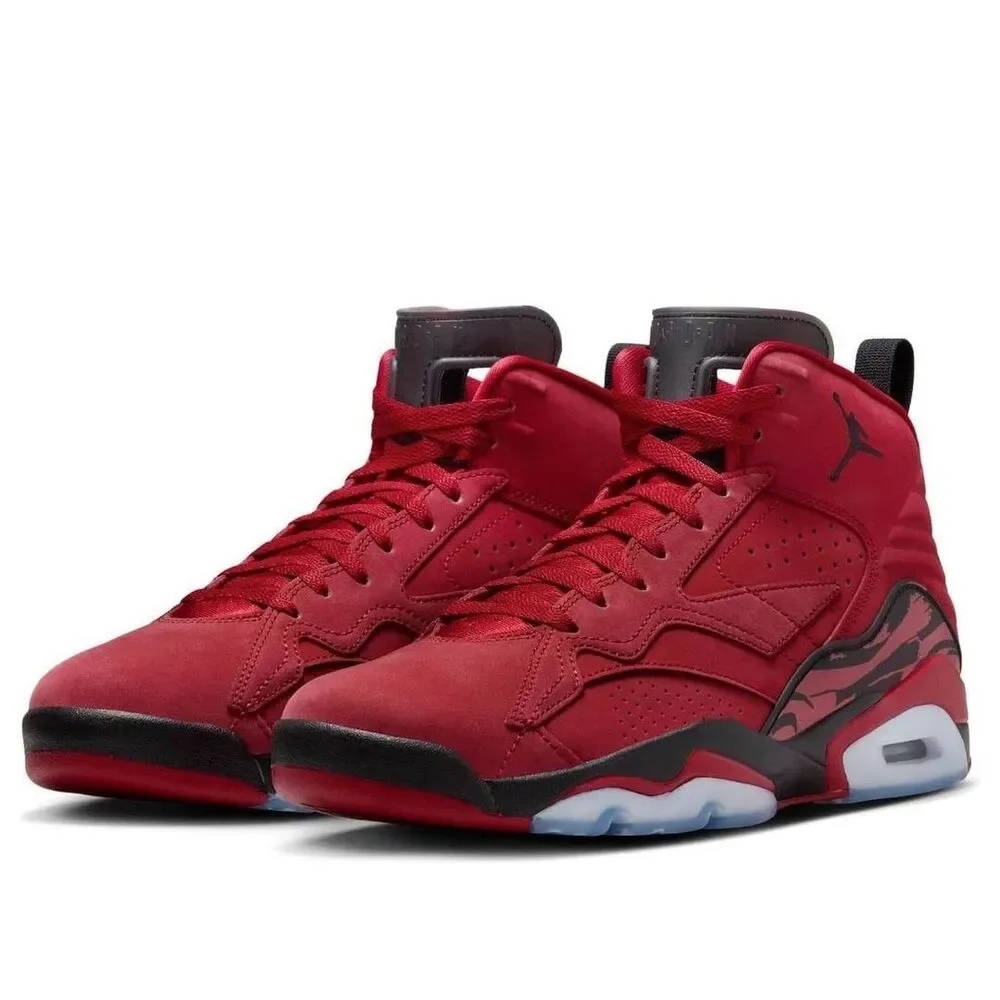 Jordan MVP Raging Bull Gym Red Black Nubuck Sneaker DZ4475-600 Men's Size 8.5